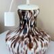 Pendant light in white opal glass with black speckles, 1960s/1970s