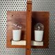 Lampe murale vintage – teck et plexiglas – RAAK
