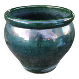 Exterior interior glazed terracotta pot cover