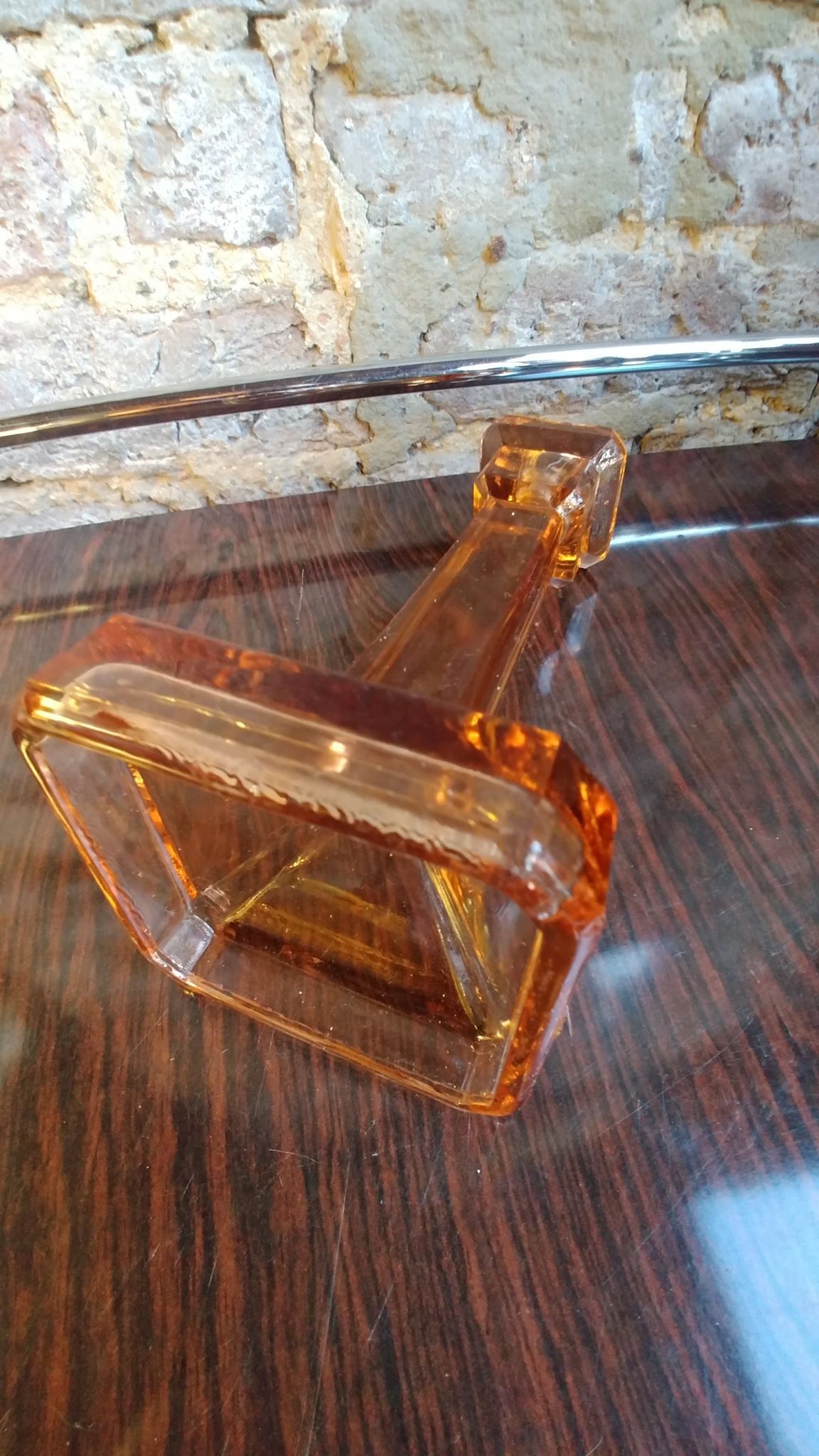 Glass candlestick