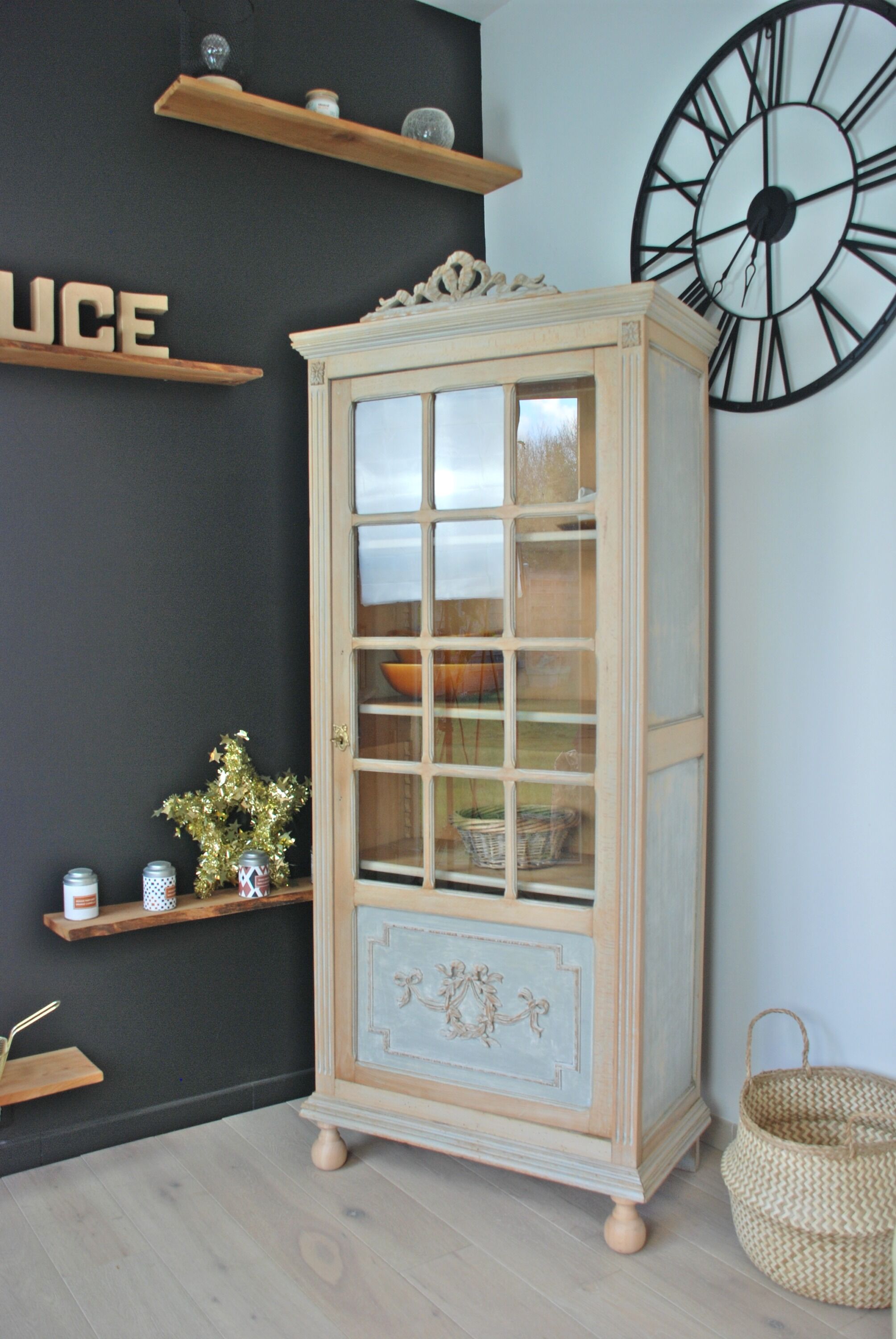 Vitrine shabby chic vintage