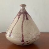 Vintage sandstone vase signed