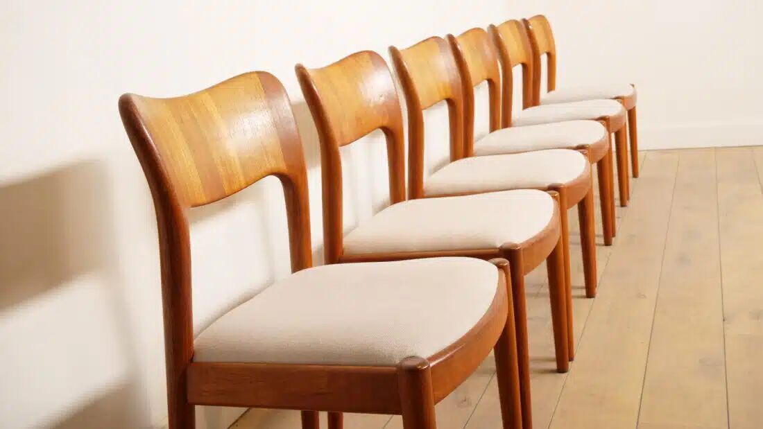 6 x dining chair | John Mortensen | Niels Koefoed | Model Ole | Teak