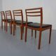 Danish Teak Dining Chairs, 1960s, Set of 4
