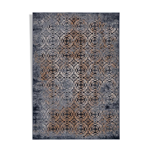 Tapis style vintage bleu