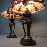 Set of 2 Tiffany lamps