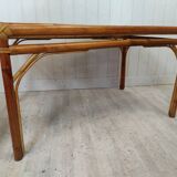 Rattan dining table