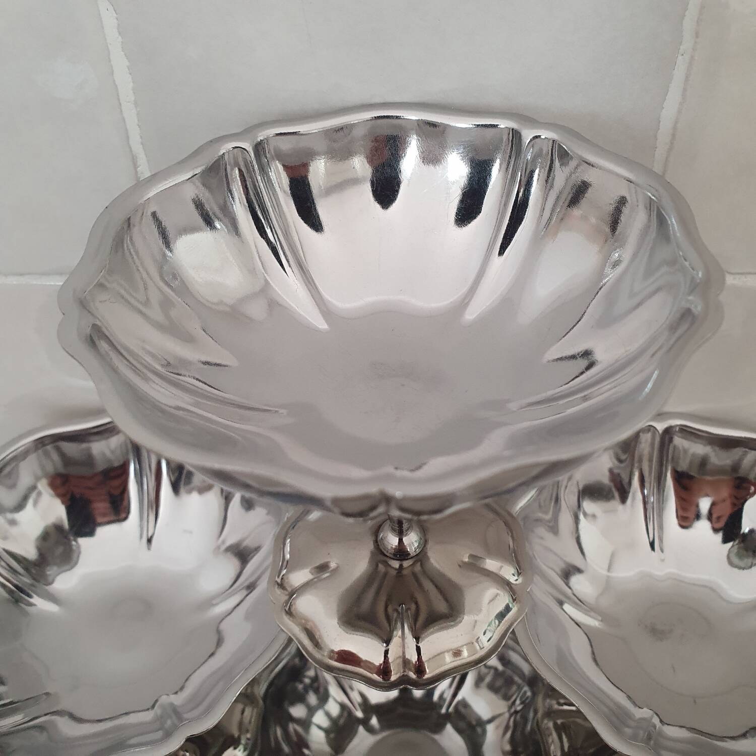6 Coupes à dessert en inox
