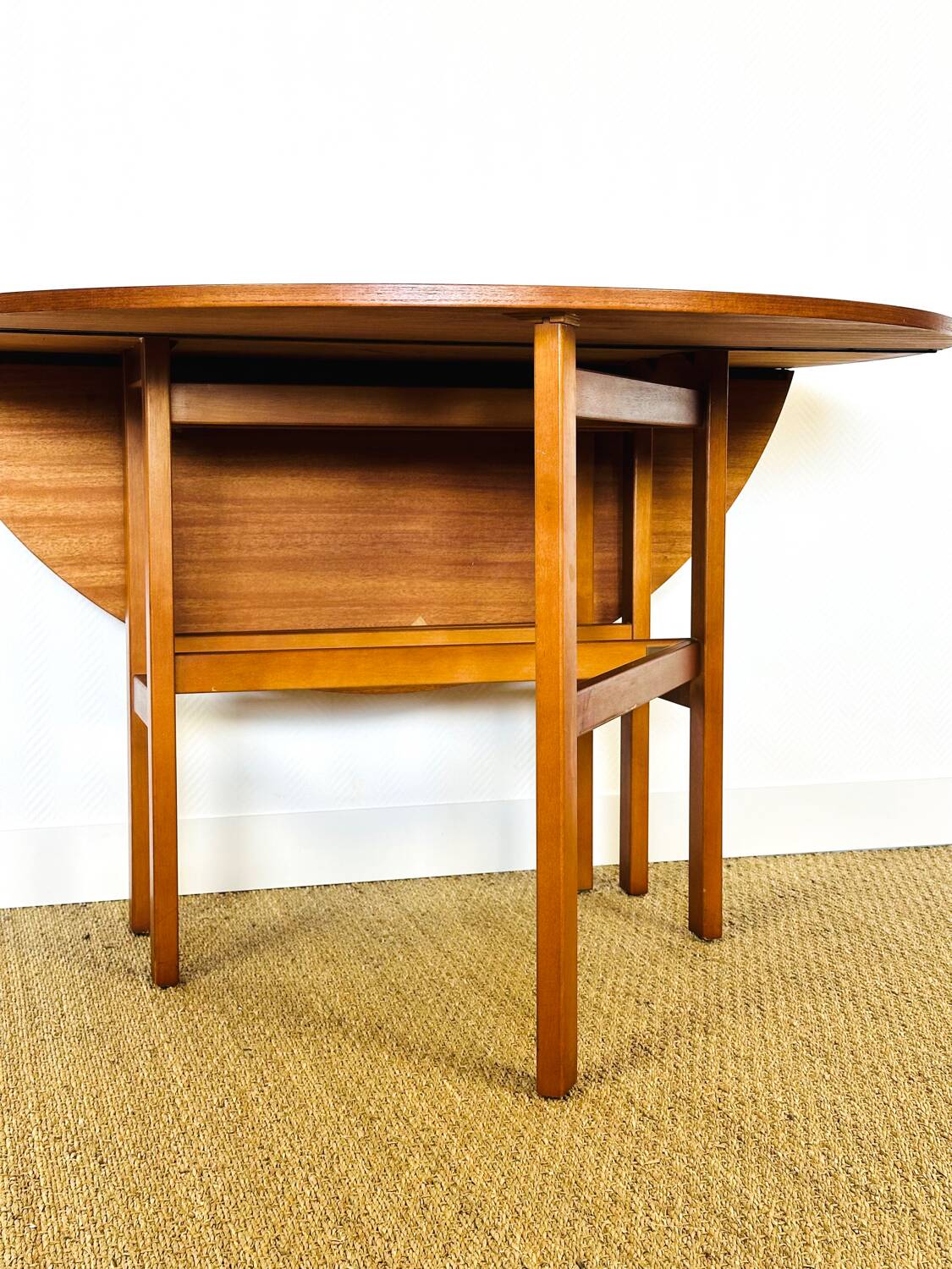 Scandinavian teak folding dining table