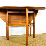 Scandinavian folding teak dining table