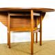 Scandinavian teak folding dining table