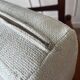 Scandinavian armchair in white fabric