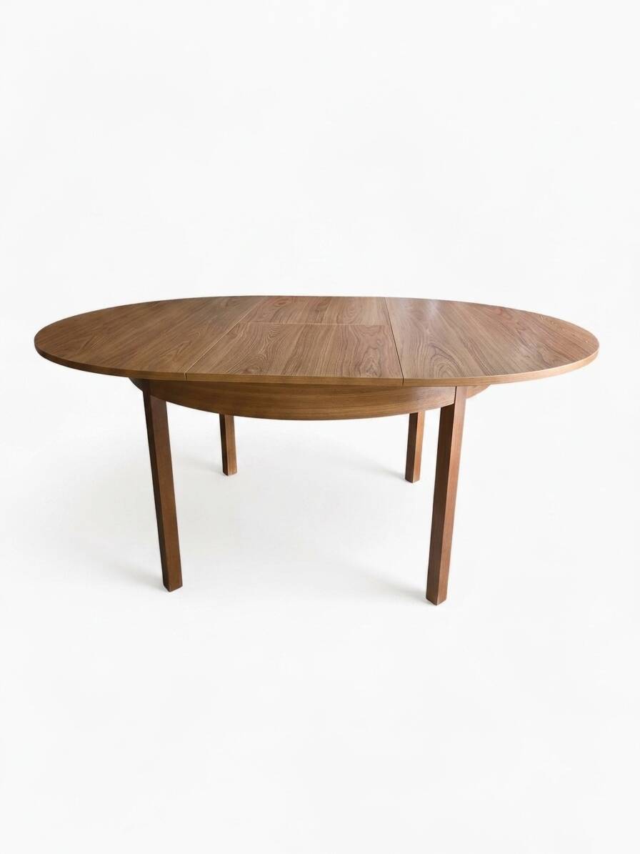 Table scandinave extensible en chêne des années 60