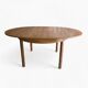 Table scandinave extensible en chêne des années 60