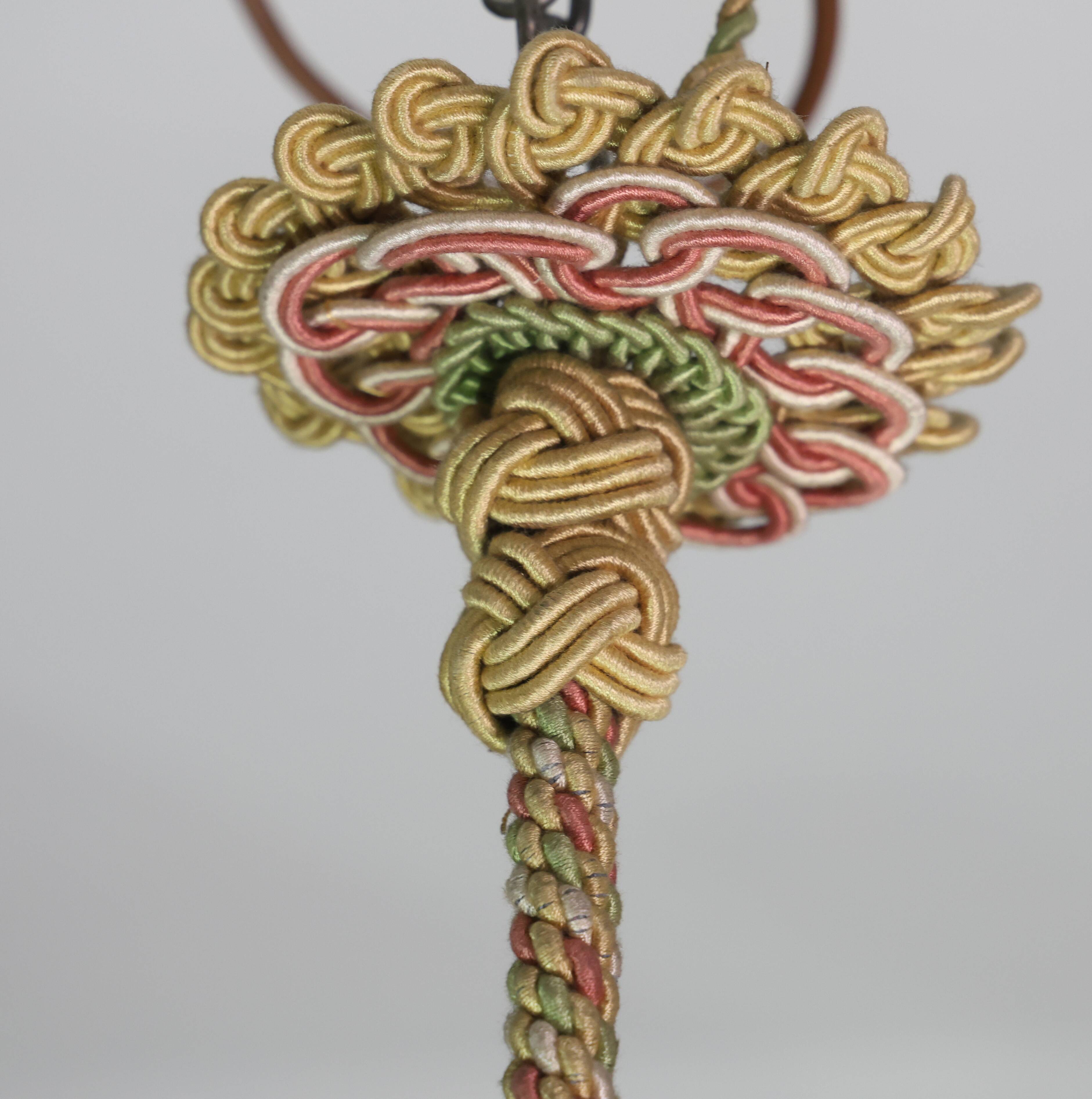 Extra Large Antique Art Decò Liberty Alabaster Chandelier, 1940s