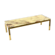Table basse onyx vintage fabriquée dans les années 1970
