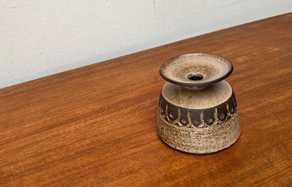 Danish Scandinavian pottery vase from the mid-century Lovemose Denmark, 1960s.