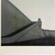 Set of 4 original lithographs by Alain le Foll, 1978. Architecture