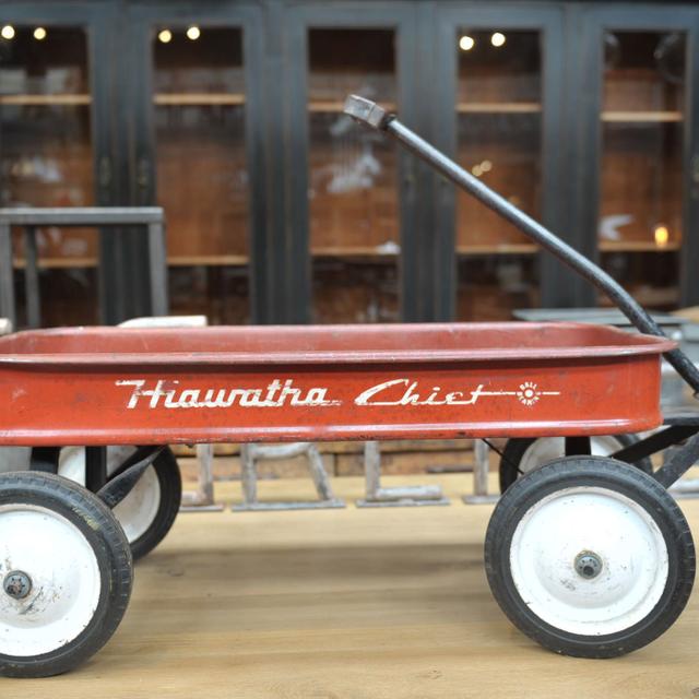 Former US 1950 metal toy trailer