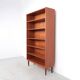 Danish design teak bookcase with adjustable shelves, 1960s