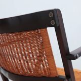 Mid century folding rocking chairs F.lli Reguitti 1950s