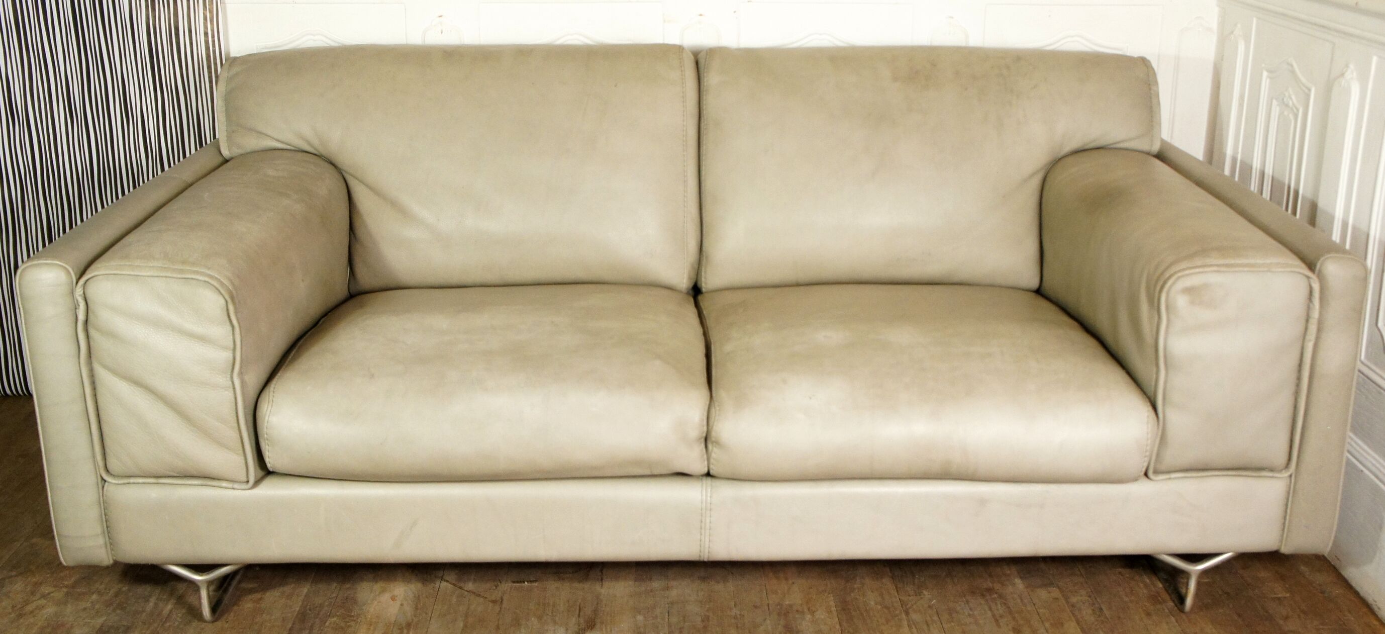 Roche-Bobois satellite leather sofa Philippe Bouix special edition 2008