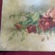 Oil on canvas signed "armful of roses" old