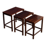 Retro Teak 1960s Mid Century Nest Of Tables Coffee Tables By E W Bach Odense Møbelfabrik