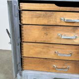 Vintage Grey Industrial Chest of Drawers, 1960s