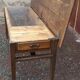 Oak kneading farm table