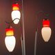 Floor chandelier 3 lights, 70s marble base
