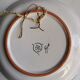 Plat decoratif "decor vase et fleurs"