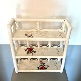 Rattan shelf