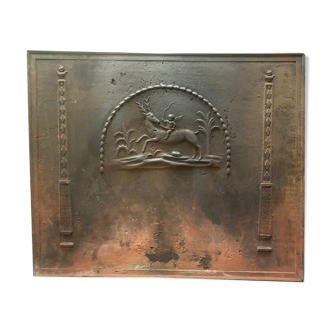 Fireplace bottom plate in cast iron XIX century