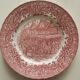 Royal Tudor Ware plate, burgundy red, 17th century England