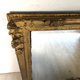 Old bevelled ice mirror 95x76cm