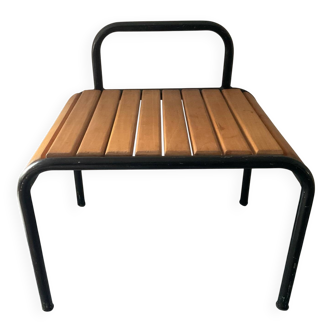 Vintage luggage rack chair from the 1960s.