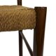 Vintage chair from the 70s minimalist design in wood and paper cord
