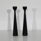 Pair of Scandinavian wooden candlesticks 1960