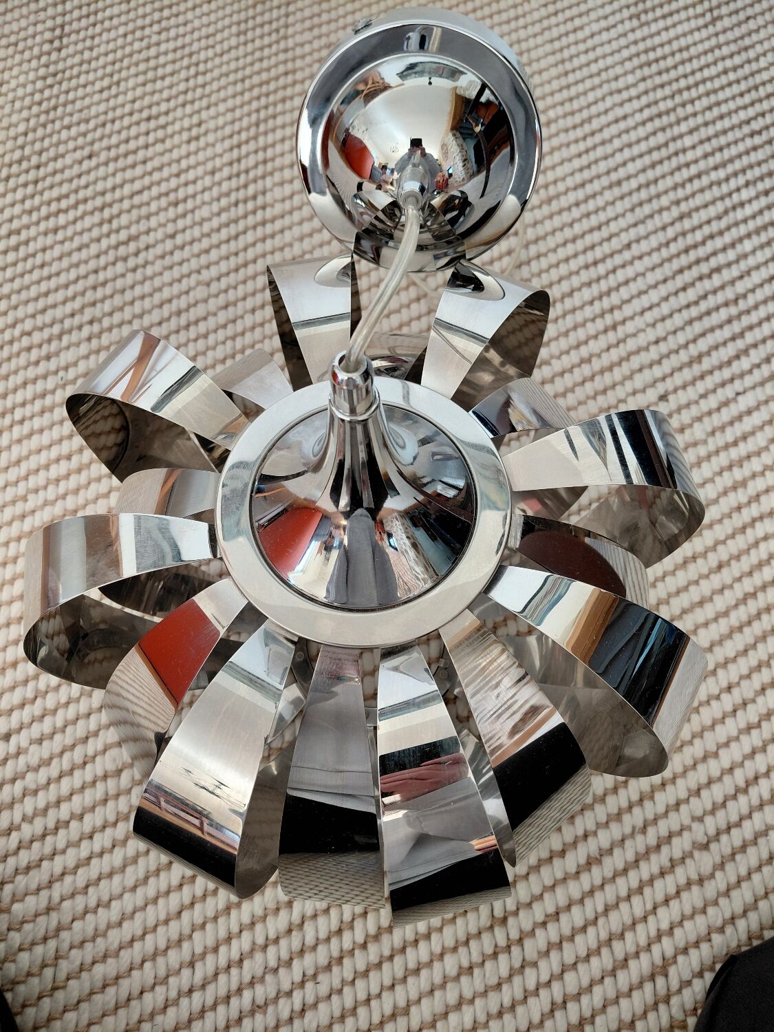 Chrome vintage suspension design space age - 1970s