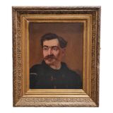 Antique oil painting of gentleman c1890