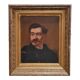 Peinture à l’huile antique de gentleman vers 1890