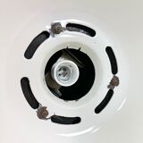 Grey enamel industrial factory lamp from Elektrosvit, 1960s