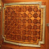 Half-moon dresser with marble top from the XXth century