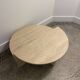 Table basse ronde en travertin, modèle pour Up&up, Italy, 1970s