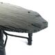 French wrought iron and slate coffee table