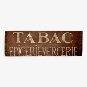 Enseigne Tabac - Epicerie - Mercerie vintage 50's