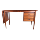 Danish extendable desk, Rosewood and Brass, model OS 51, Arne Vodder.