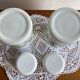 Opal glass jars - vintage