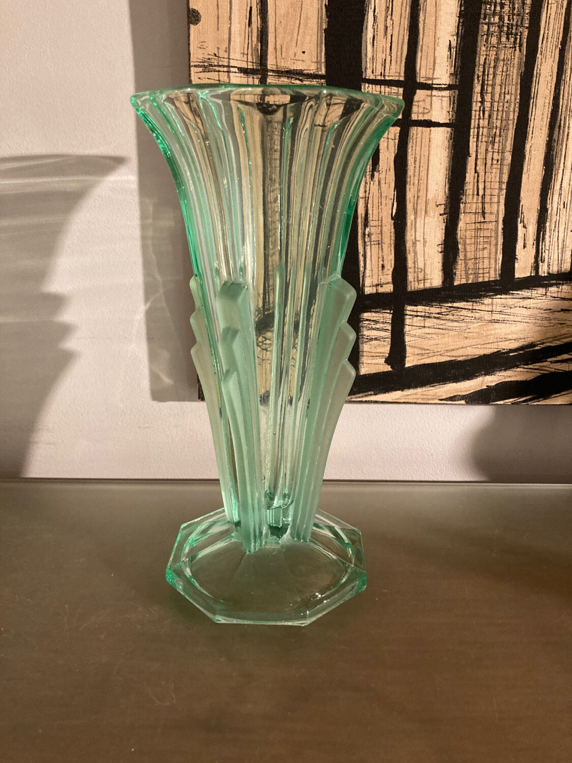 Vase Art Déco en verre